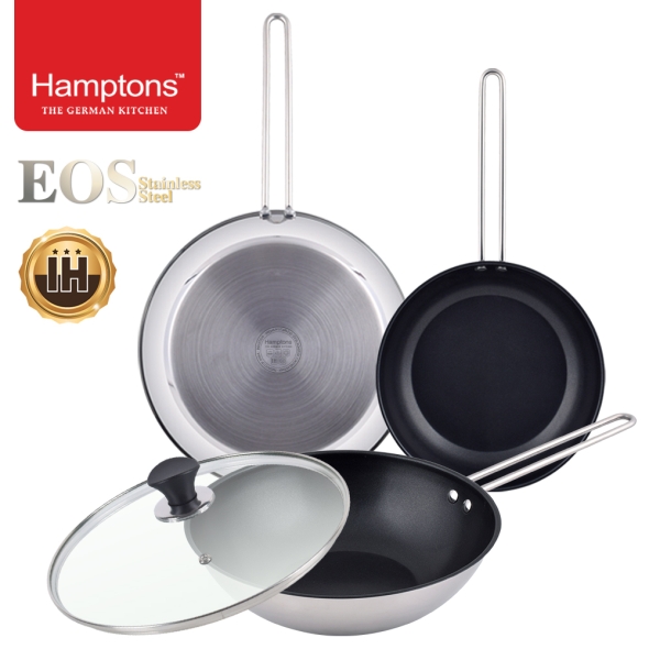 햄튼 EOS스텐 인덕션 코팅 프라이팬3종세트4P((HTEF-22F28F28W28G)