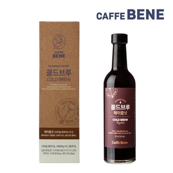 카페베네 콜드브루 더치커피 헤이즐넛 375ml 1입