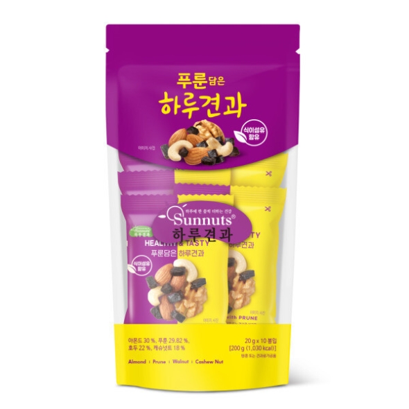 [썬넛츠] 푸룬담은 하루견과 200g(20g*10봉)
