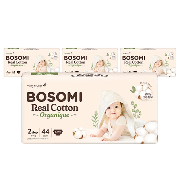 보솜이 리얼코튼 오가니크 밴드 소형 44매 x 4팩