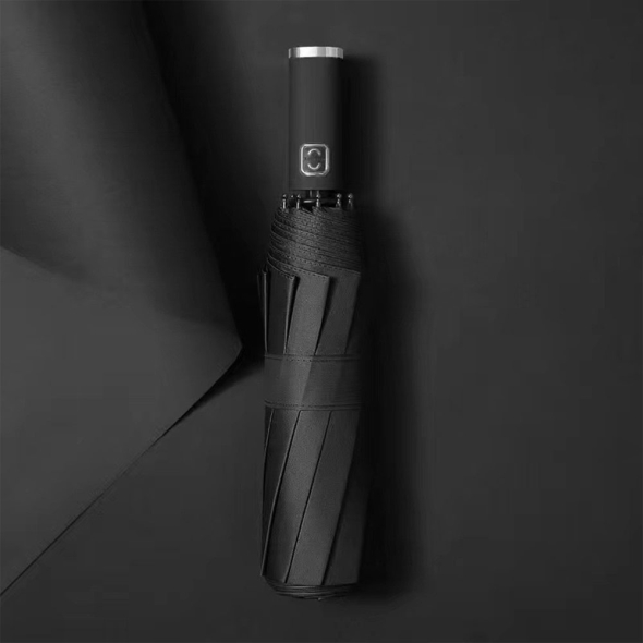 [특별할인] 지알비 UV차단 3단 암막 자동 원터치 우양산 (블랙)