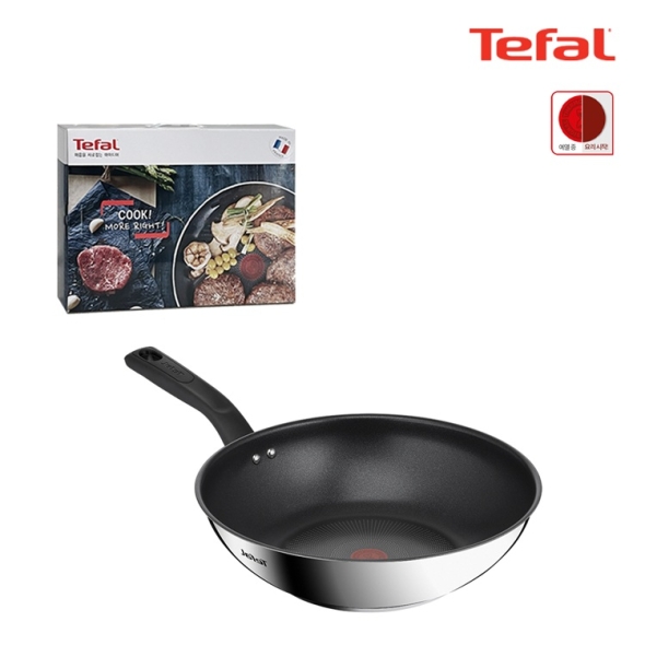 테팔 딜리셔스 IH 티타늄 코팅 궁중팬 28cm 스테인리스 스틸