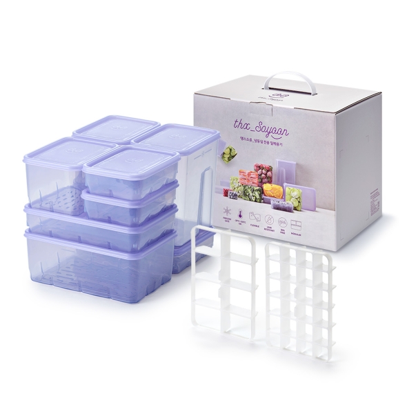 [땡스소윤] 냉동실 전용 밀폐용기 실속팩B 혼합 11종
