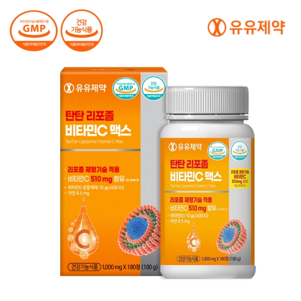 [유유제약] 탄탄 리포좀 비타민C 맥스 180정 (6개월분)