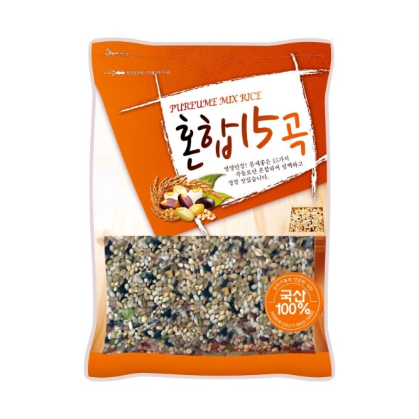 국산15곡 잡곡 800g 1.6kg 2.4kg