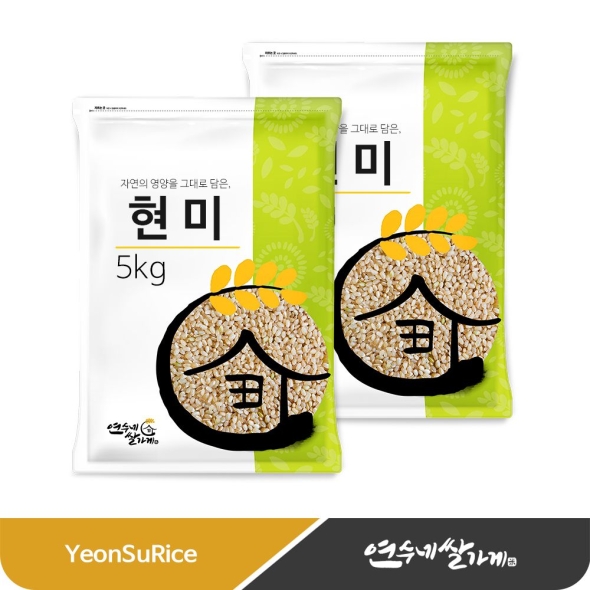 국산 현미 10kg(5kgX2) 햅쌀 대용량 연수네