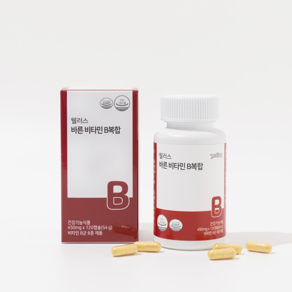 [특별할인] 웰러스 바른 비타민B복합(450mg*120캡슐)