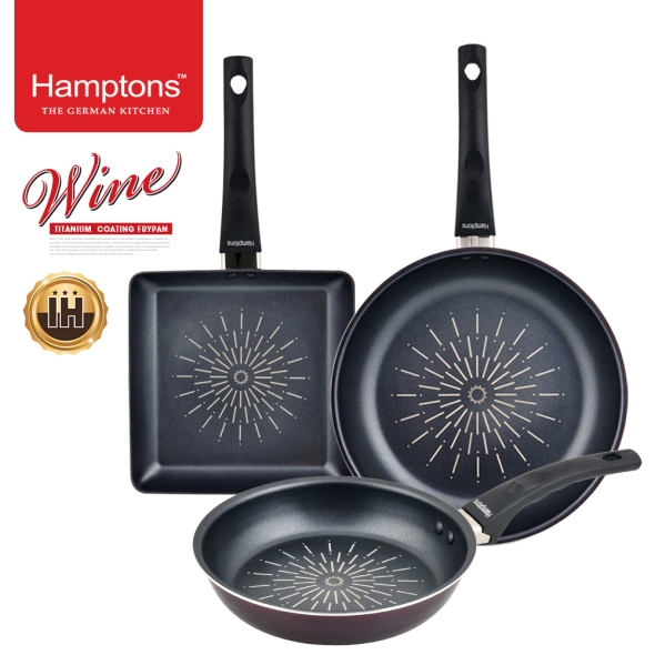 햄튼 와인 티타늄 인덕션 프라이팬 3종 세트-D(20F26F22SF)