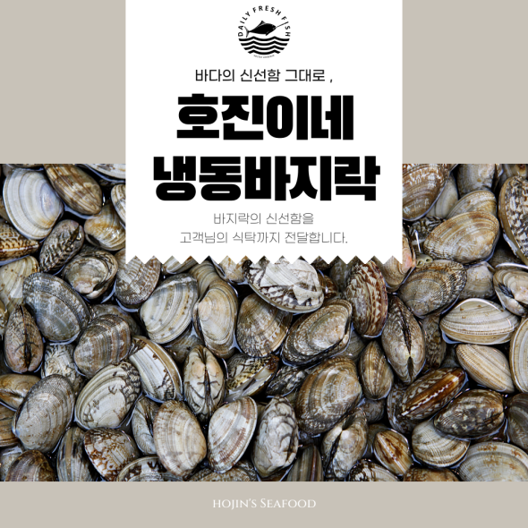 호진이네 냉동 바지락 피바지락 급냉 세척 1kg~5kg