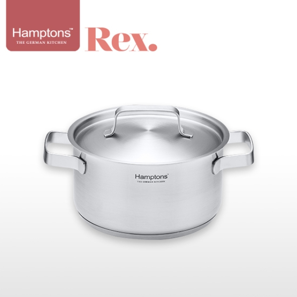 햄튼 REX 3중 바닥 인덕션냄비(18CM양수)(HREX-18P)