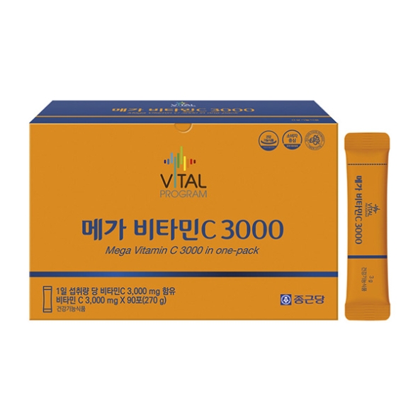 [종근당] 바이탈프로그램 메가비타민C(3000mg*90포)