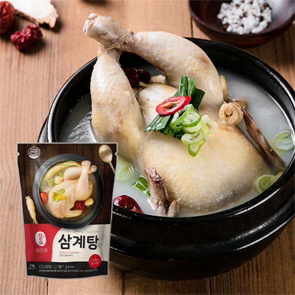 [밀리원] 유황 먹여키운 삼계탕 1kg
