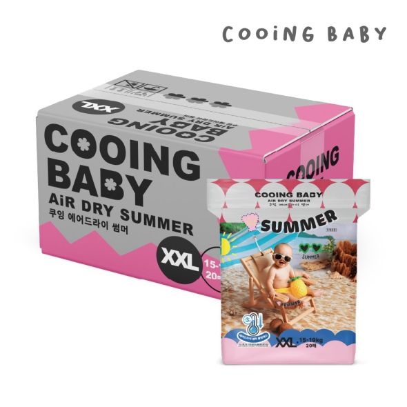 쿠잉 에어드라이 썸머 팬티 점보 20매 x 4팩