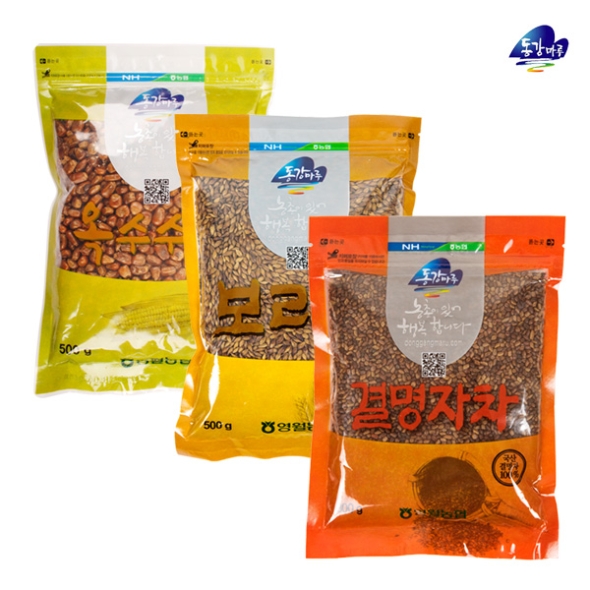 [영월농협] 동강마루 옥수수차+보리차+결명자차 각500g(총3봉)