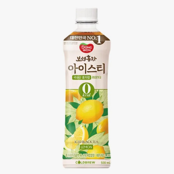 [동원] 보성홍차 아이스티 제로 레몬 500mL x 24병  (003830220)