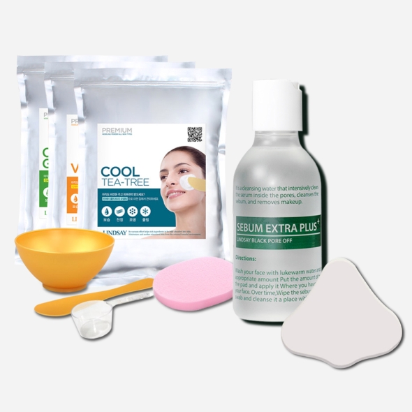 [특별할인] 린제이 모델링팩 1kg+팩도구4종 10종택1+피지연화제+코팩시트20매