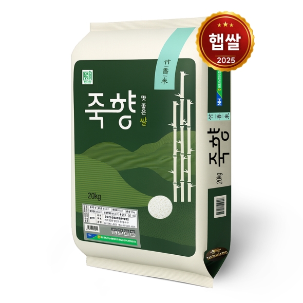 [25년 햅쌀] 담양군농협 죽향쌀 20kg/ 당일도정 상등급 담양쌀