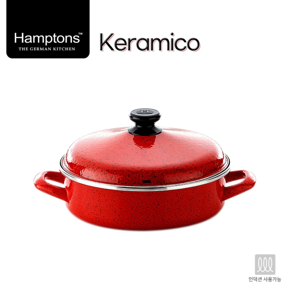 햄튼 케라미코 법랑(HEL-RED) 냄비(24CM 전골)