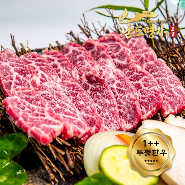 [남도명가] 1++등급 투뿔 한우 살치살 (200g/400g/구이용)