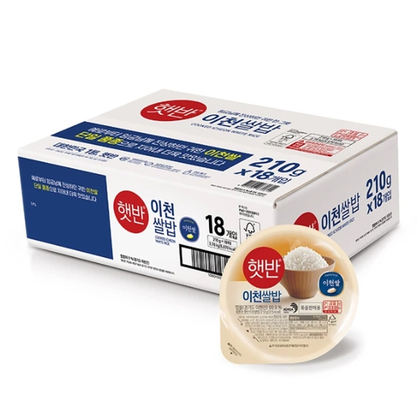 CJ제일제당 햇반 이천쌀밥 210g x 18개 즉석밥 코스트코