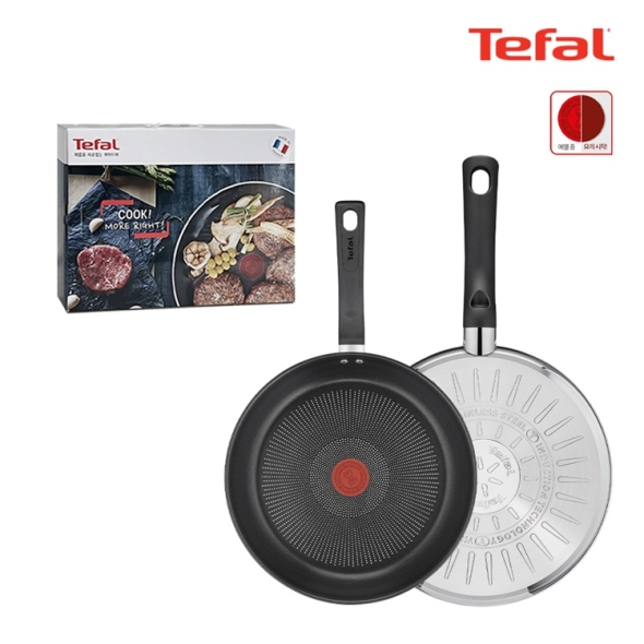 테팔 딜리셔스 IH 프라이팬 24cm + 28cm 티타늄 코팅 스테인리스 스틸