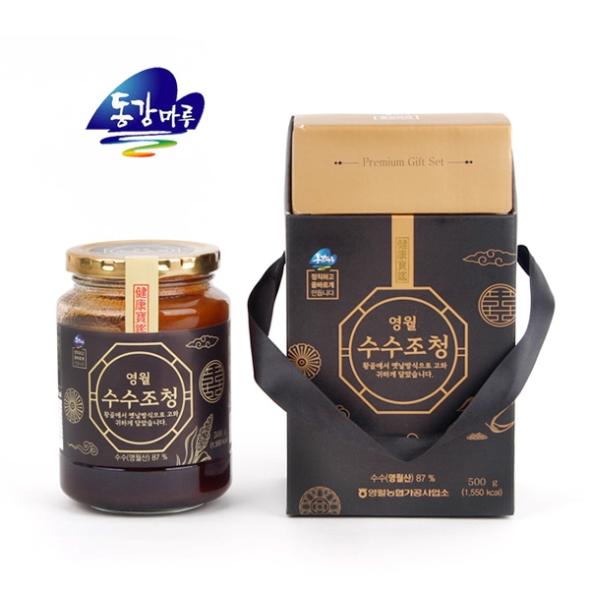 [영월농협] 동강마루 용꿈황골엿 프리미엄 수수조청 500g(병)