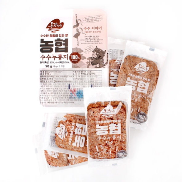 [영월농협] 동강마루 현미 수수 누룽지  2팩/3팩/4팩/5팩 (팩당18gx5개입/90g)