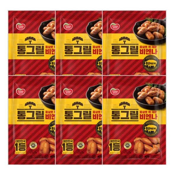 [동원] 통그릴 비엔나 300g x 6봉 (2*3) (003911168)