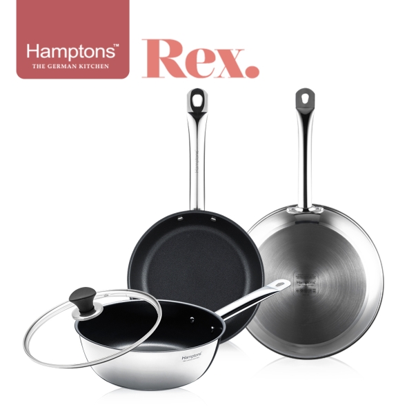 햄튼 렉스 스텐 인덕션 코팅 프라이팬3종세트(4P)-C(26F28F24W24G)