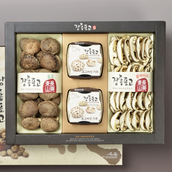 [선물세트]장흥 편백나무 숲에서 자란 표고혼합세트420g (동고+분말+슬라이스)
