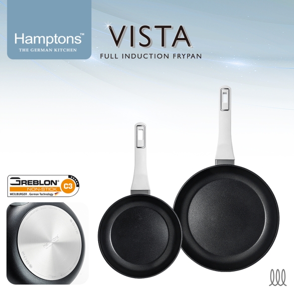 햄튼 비스타 풀인덕션 C3코팅 후라이팬 2종 세트-A(20F26F)