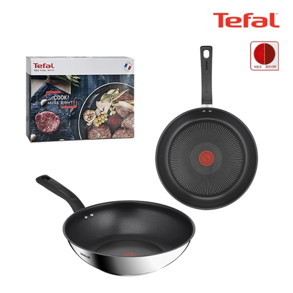 테팔 딜리셔스 IH 티타늄 코팅 프라이팬 28cm 궁중팬 28cm 스테인리스 스틸