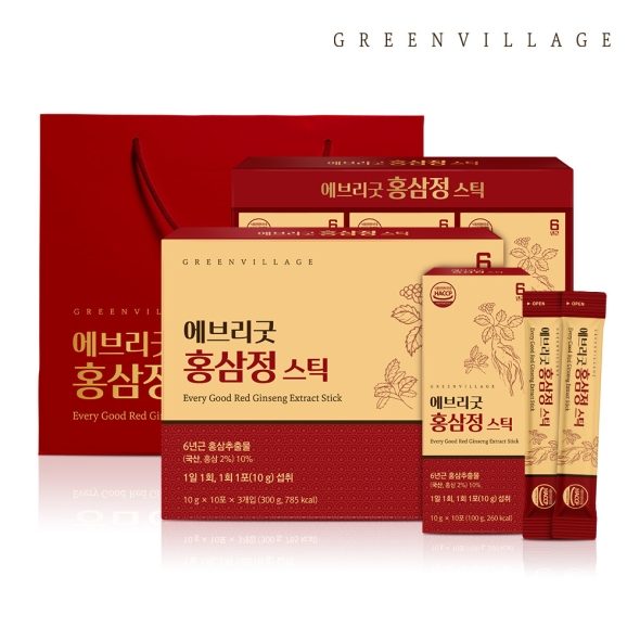 [그린빌리지] 에브리굿 홍삼정 스틱 10g x 30포