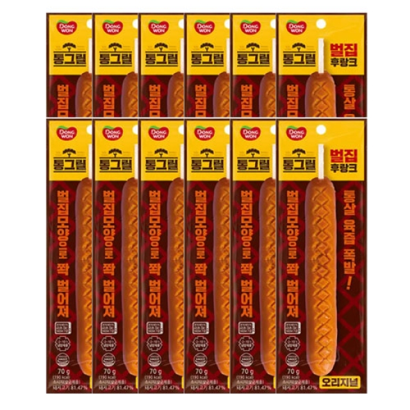 [동원] 통그릴 벌집후랑크 오리지널 70g x 12개 (003911197)