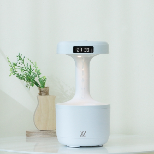 [와커] 거꾸로 올라가는 USB 물방울 가습기 WK-HU987(화이트)