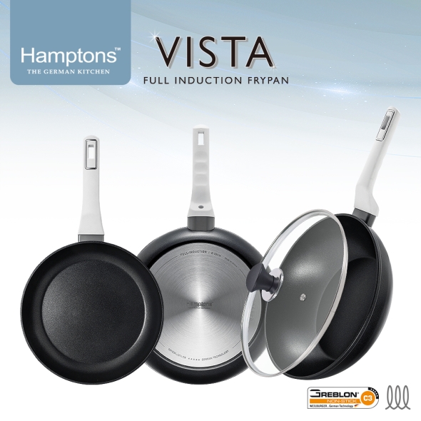 햄튼 비스타 풀인덕션 C3코팅 후라이팬 3종 세트(4P)-B(20F28F28W28G)