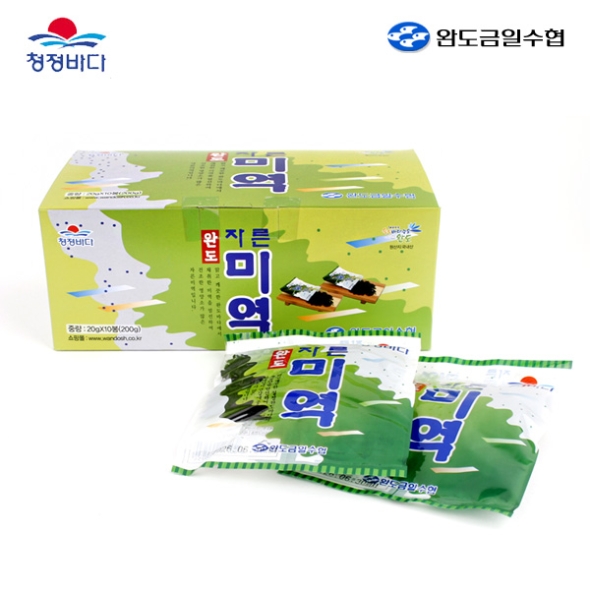 [완도금일수협] 자른미역 1박스/2박스 (박스당20gx10봉)