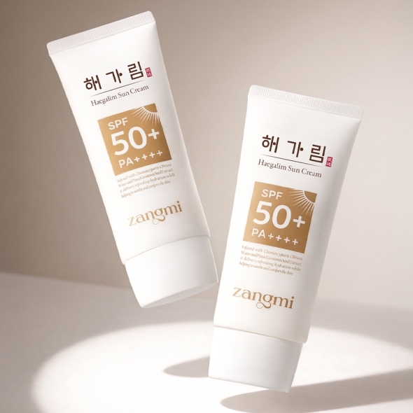 [짱미] 해가림 선크림 50g SPF50+,PA++++ 무기자차 톤업 선크림