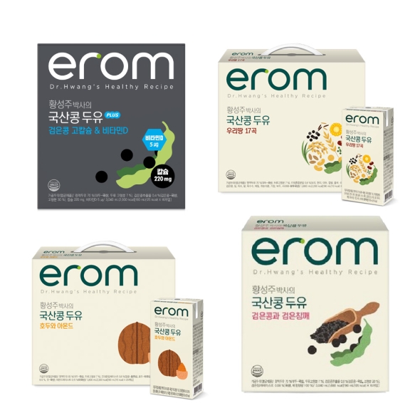 이롬 황성주 박사의 국산콩 두유 190ml 32팩 4종 모음전(택)