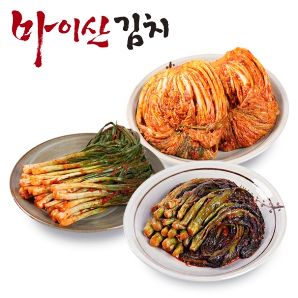 [한국농협김치] 전북대표 마이산김치 3종4호(포기김치3kg+파김치1kg+갓김치1kg)