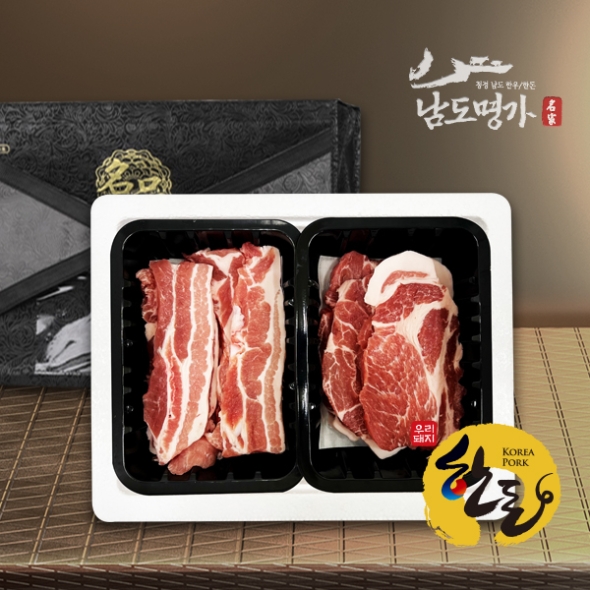 [남도명가] 1등급 한돈 선물세트 모음 (총1-2Kg/구성선택)