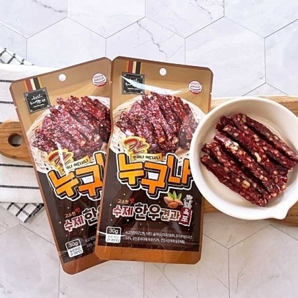 칸누구나 수제한우육포 견과 치즈 40년 육포장인 30g