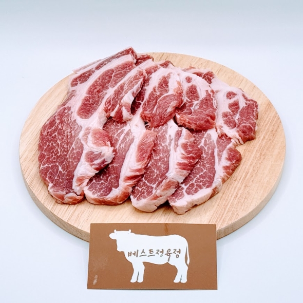 [베스트정육점]국내산 한돈 암돼지 생 목살  600g/1.2kg/1.8kg