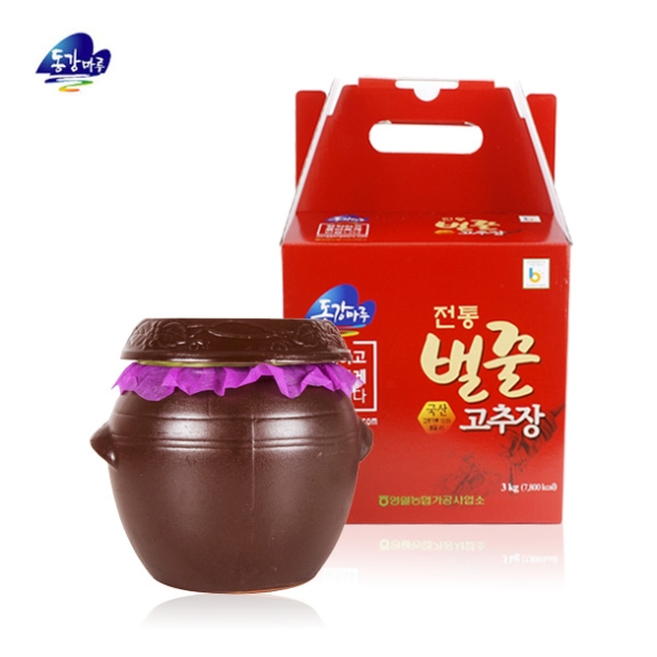 [영월농협] 동강마루 전통 벌꿀고추장세트 3kg(항아리)