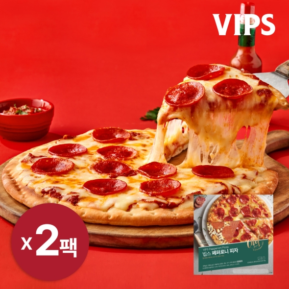 [VIPS] 빕스 페퍼로니 피자 390g x 2팩