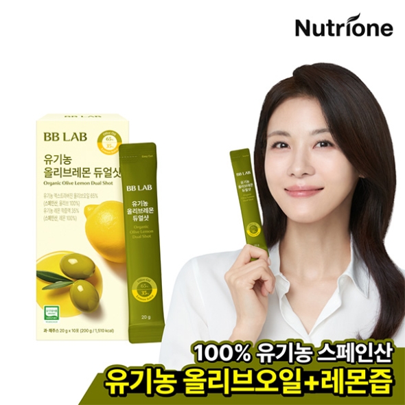 [뉴트리원] 하지원 비비랩 유기농 올리브레몬 듀얼샷(올레샷) 1-6박스