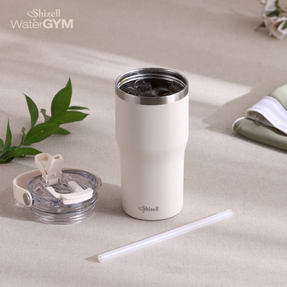 [1+1] [쉬젤] 워터짐 텀블러_600ml(밀크크리미)