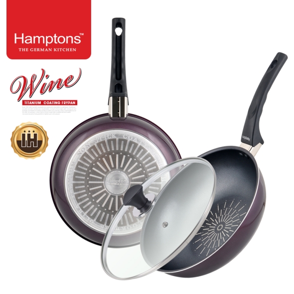 햄튼 와인 티타늄 인덕션 프라이팬 2종 세트-E(3p)(28F28W28G)