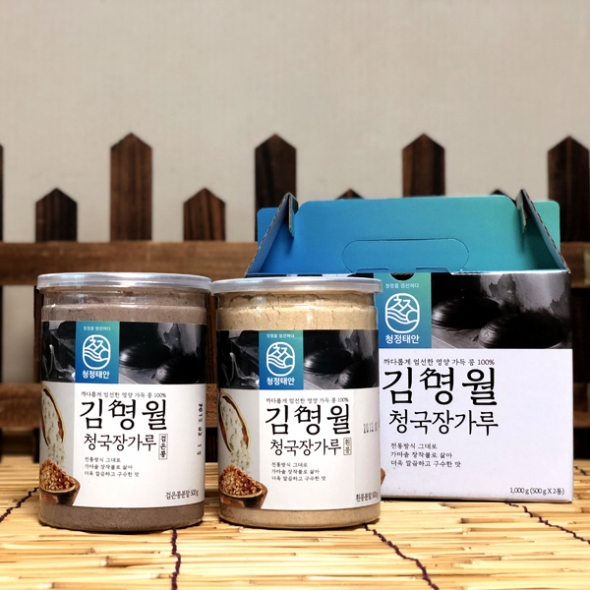 김명월 흰콩 청국장가루 1kg(500g×2통)