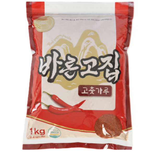  청송 고춧가루 1kg 보통매운맛 100% 햇고추 산지직송 김장용 국산 청정지역